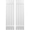 Ekena Millwork Americraft 4-Board, 2 Batten Exterior Real Wood Spaced Board-n-Batten Shutters, ARW101SB415X77WHH, PR ARW101SB415X77WHH - alternate 1